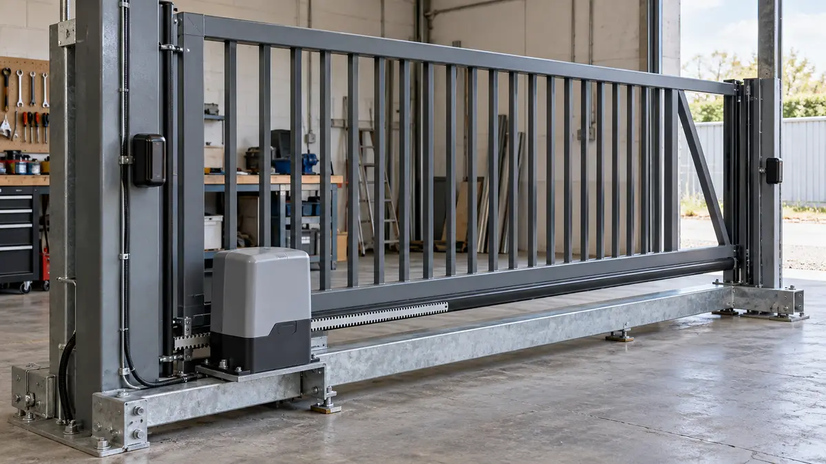 Illustrative image of Powered Gates on a workshop surface.