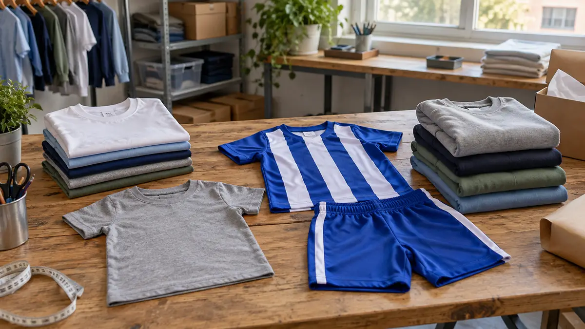 Illustrative image of Children's clothing and junior kit: zero-rated VAT? on a workshop surface.