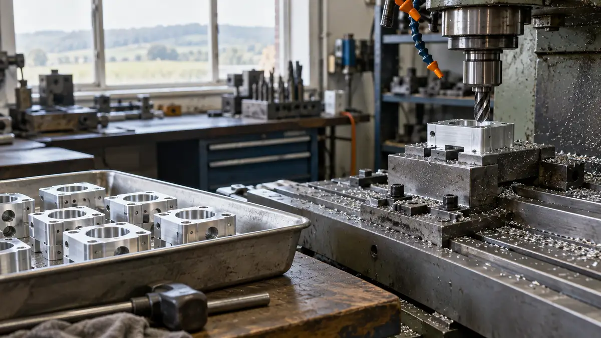 Illustrative image of China components processed in NI: not at risk? on a workshop surface.
