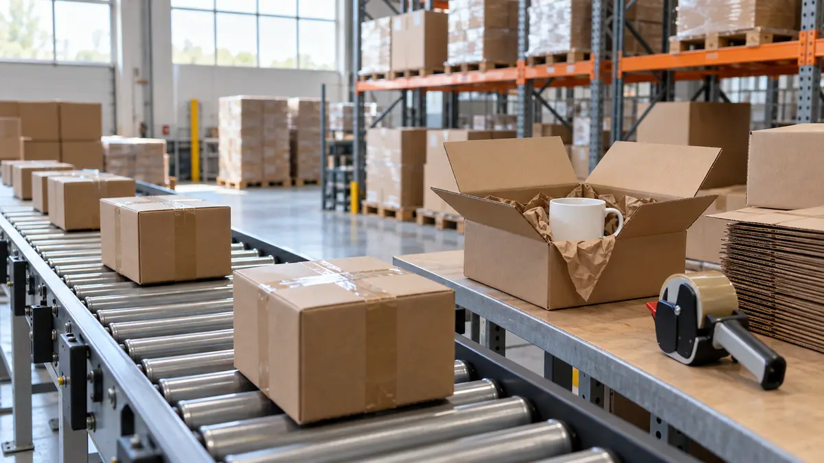 Illustrative image of Can a UK customs warehouse fulfil online orders? on a workshop surface.