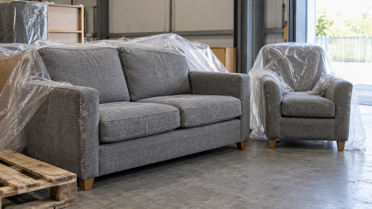 Illustrative image of How to dispose of upholstered seating returns on a workshop surface.