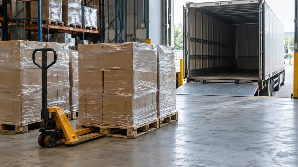 Illustrative image of GB customs warehouse stock to Northern Ireland on a workshop surface.
