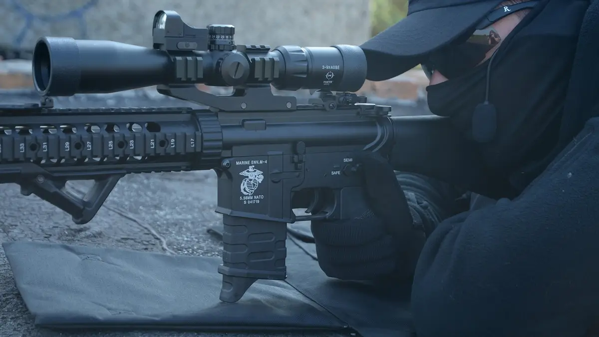 Replica airsoft guns.