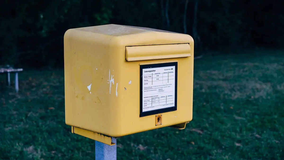 Packages at a post office.