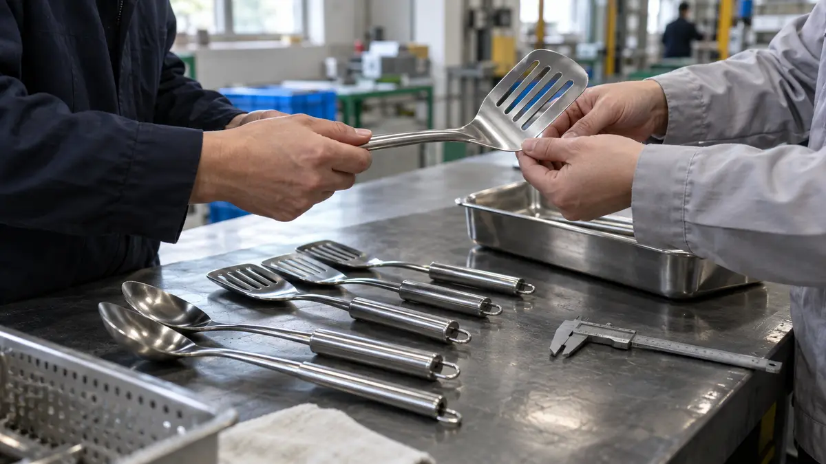 Illustrative image of Can UK sellers share a factory inspection? on a workshop surface.