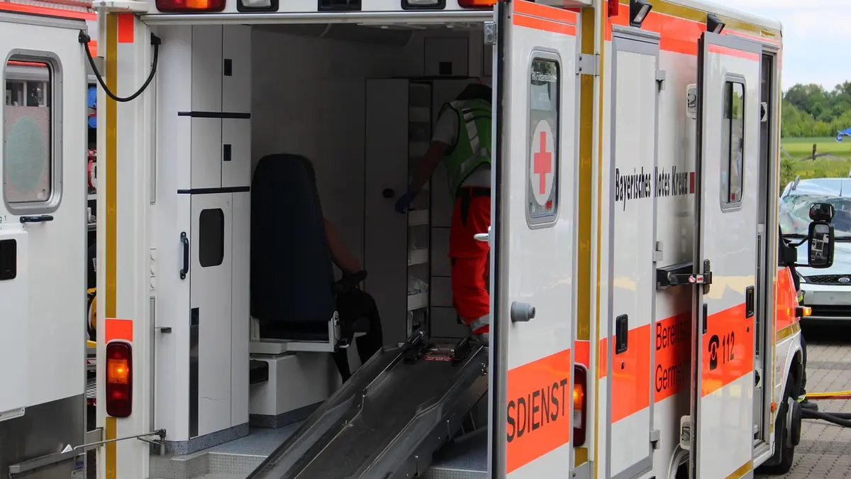 An ambulance used for emergency patient transport.