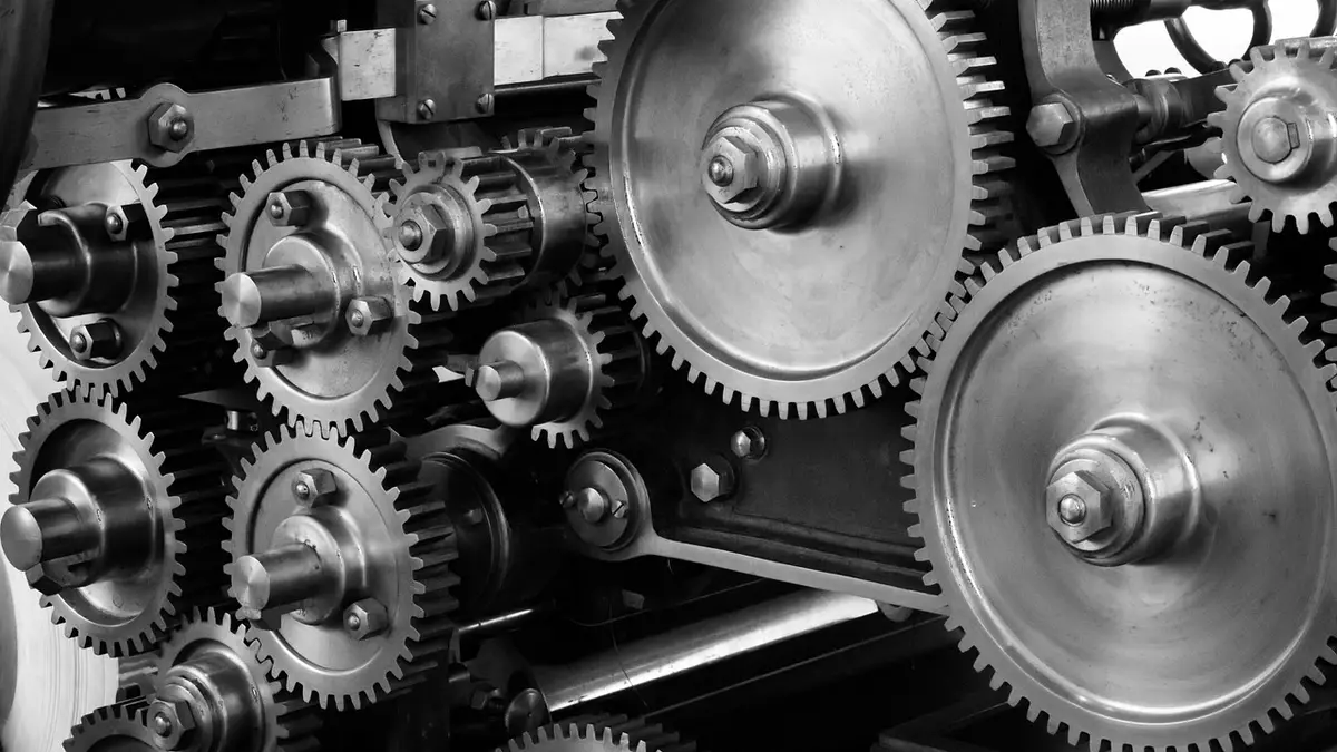 Mechanical gears and cogs.