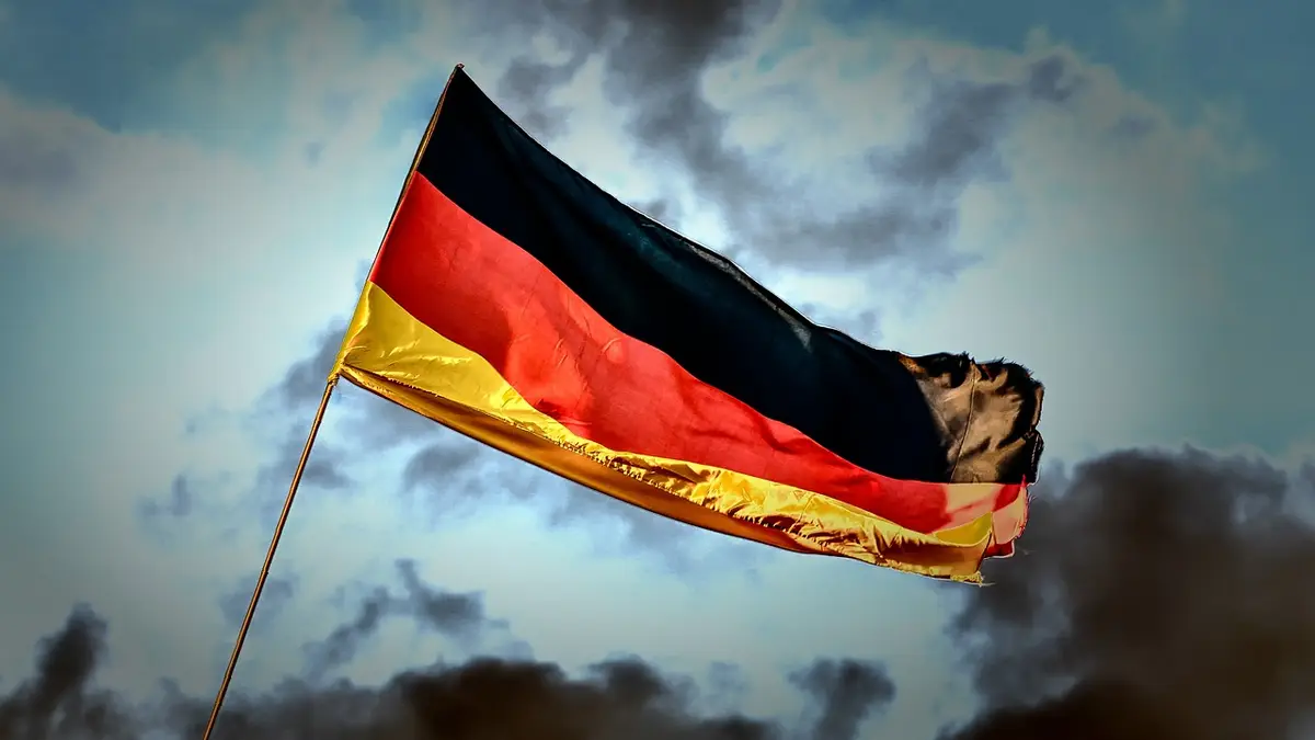 A German flag.