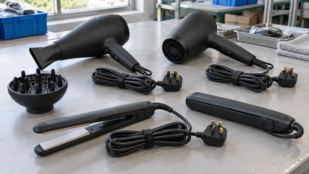 Illustrative image of Source Salon Hair Dryers & Straighteners on a workshop surface.