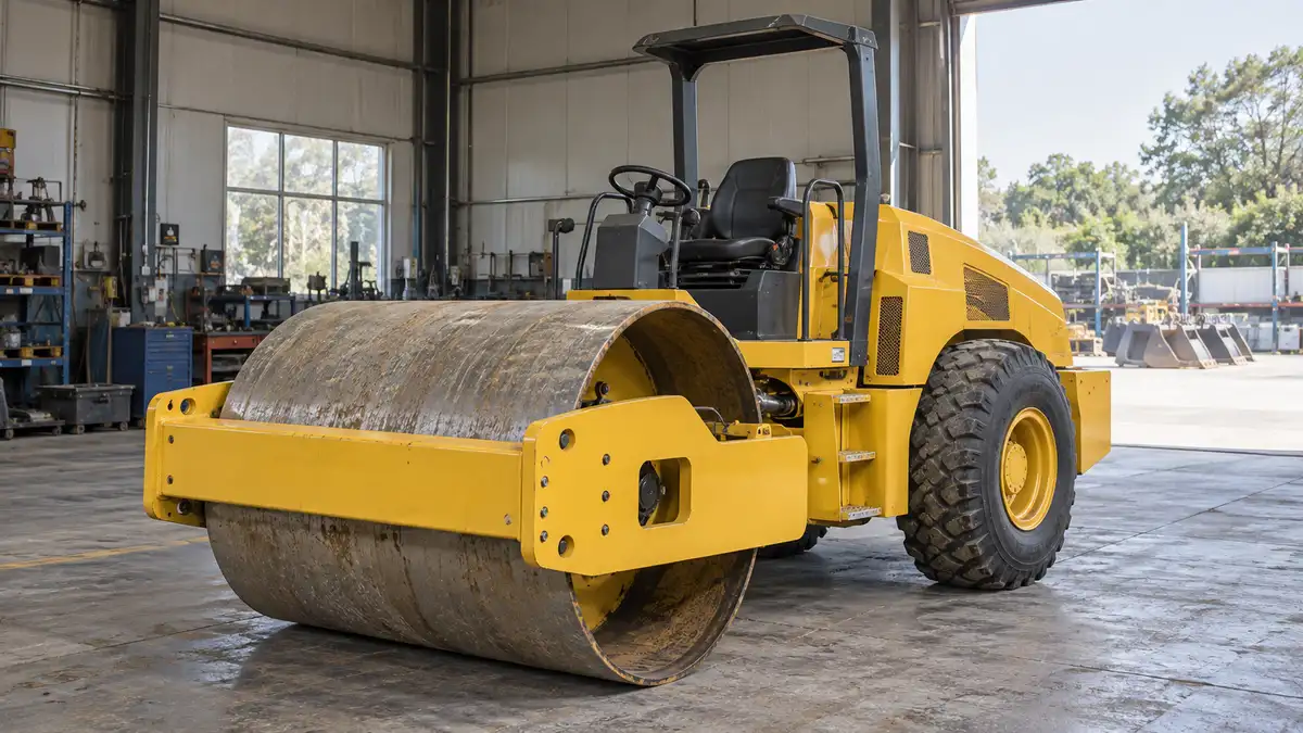 Illustrative image of self-propelled rollers on a workshop surface.