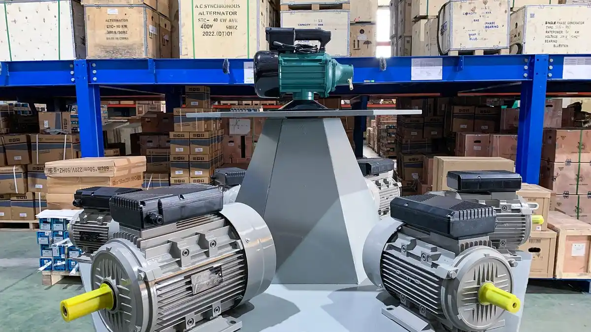 Three-phase electric motors.