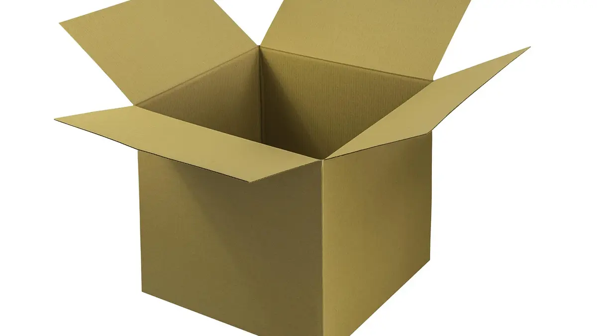 Cardboard boxes used for packing and shipping.